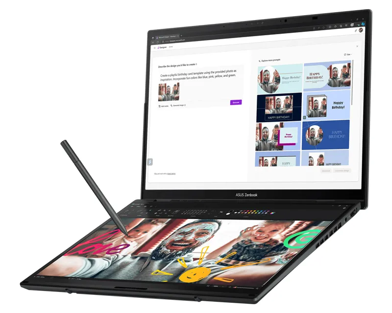 Zenbook 14 DUO OLED UX8406CA-PZ042X (14 inča 3K OLED, Ultra 9 285H, 32GB, SSD 2TB, Win11 Pro) laptop outlet 